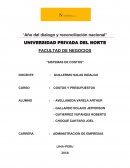 FACULTAD DE NEGOCIOS “SISTEMAS DE COSTOS”