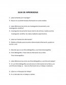 GUIA DE APRENDIZAJE ¿Qué entiendes por investigar?