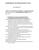 Sociología de las organizaciones de salud