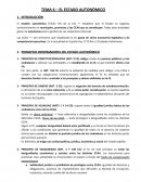 TEMA 6 – EL ESTADO AUTONÓMICO