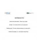 Teorías contemporáneas del aprendizaje. El constructivismo en la educación