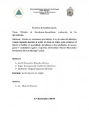 Métodos de Enseñanza-Aprendizaje, evaluación de los aprendizajes