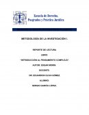 Resumen "El pensamiento complejo"