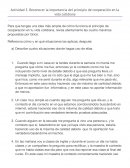 Actividad 3. Reconocer la importancia del principio de cooperación en la vida cotidiana
