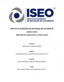 FUNDAMENTOS DE LA INVESTIGACION EDUCATIVA II