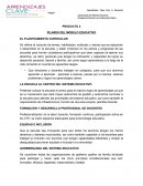 PILARES DEL MODELO EDUCATIVO EL PLANTEAMIENTO CURRICULAR