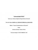 Constructivismo en la educación. “Teorías Contemporáneas en Educación”