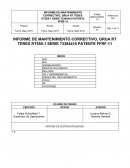 INFORME DE MANTENIMIENTO CORRECTIVO, GRUA RT TEREX RT555-1 SERIE 73364410 PATENTE FFRF-11
