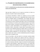 Subtema: La desinformación que existe acerca de los candidatos electorales tanto locales como nacionales 2018