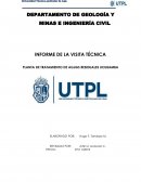 Visita técnica a la planta de tratamiento de aguas residuales Ucubamba
