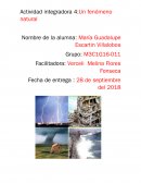 Actividad integradora 4:Un fenómeno natural