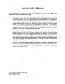 CONTRATACIÓN Y SEGUROS