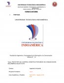 PROTOTIPO DE CONTROL DOMÓTICA POR MEDIO DE COMUNICACIÓN INALÁMBRICA BLUETOOTH.