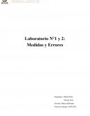 Laboratorio N°1 y 2: Medidas y Errores