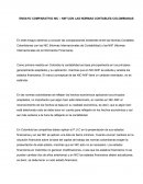 ENSAYO COMPARATIVO NIC – NIIF CON LAS NORMAS CONTABLES COLOMBIANAS