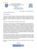 Ejemplo carta de exposicion de motivos