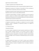 Programa o seguimiento para la actividad sobre la flora