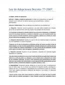 Análisis LEY DE ADOPCIONES