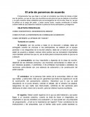 El arte de ponernos de acuerdo