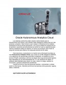 Oracle Autonomous Analytics Cloud