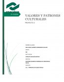 Patrones Culturales. VALOR. FAMILIA