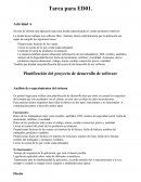 Planificación de proyecto de desarrollo software