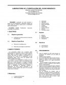 LABORATORIO N°2: PURIFICACIÓN DEL ÁCIDO BENZOICO