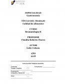 Calidad de alimentos