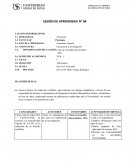 SESIÓN DE APRENDIZAJE N° 04