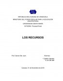 LOS RECURSOS