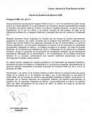 Informe de Auditoria del Ejercicio 2009. Forrajera FYME, S.A. de C.V