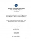 Implicaciones Internacionales del Plan Nacional de Regulación, en la Política Migratoria de la República Dominicana