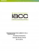 PROCESOS EXTRACTIVOS, QUÍMICOS Y DE LA CONSTRUCCIÓN