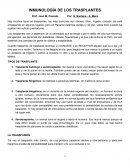 Inmunologia de los trasplantes