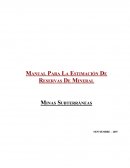 Manual Para La Estimación De Reservas De Mineral