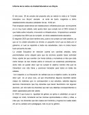 Informe de la visita a la Unidad Educativa Los Shyris