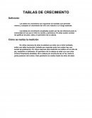 TABLAS DE CRECIMIENTO