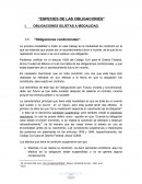 Especies de las obligaciones