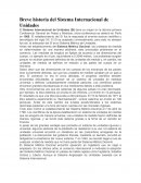 Breve historia del Sistema Internacional de Unidades