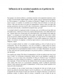 Influencia de la sociedad española en el gobierno Chileno