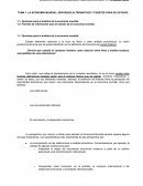 Tema 1 La Economía Mundial, Enfoques alternativos y fuentes para su estudio