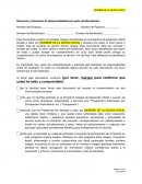 Renuncia y Liberación de Responsabilidad por parte del Beneficiario