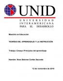 TEORÍAS DEL APRENDIZAJE Y LA INSTRUCCIÓN