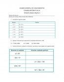 Examen 1 timestre matematicas