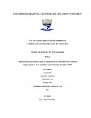 Manual de descripción de cargos y organización de actividades de la empresa “Impresiónate”