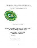 MANTENIMIENTO INDUSTRIAL AREA REFRIGERACIÓN, CARF (Climas artificiales Rio Florido)