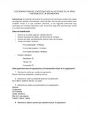CUESTIONARIO PARA SER CONTESTADO POR LAS JEFATURAS DE LAS ÁREAS FUNCIONALES DE LA ORGANIZACIÓN
