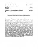 Instrumento público de protocolización de matrimonio