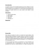 La conexión del circuito eléctrico