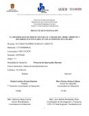 La metodología de proyectos para el cuidado del medio ambiente y desarrollo sustentable en los alumnos de secundaria